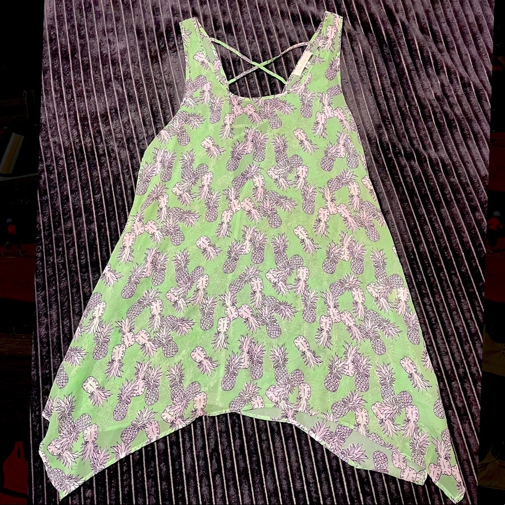 Francesca’s pineapple swimsuit cover up
